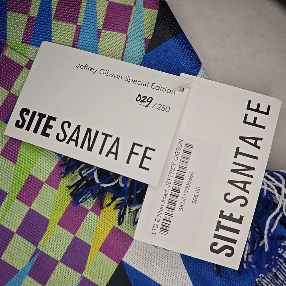 SITE SANTA FE Jeffrey Gibson Sp Edt LTD Scarf 029/250 Infinite Fragment Ruffneck
